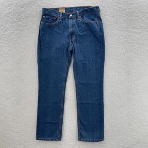Levis 514 Jeans Mens 36x32 Blue Straight Medium Wash Stretch Denim Grunge Rock